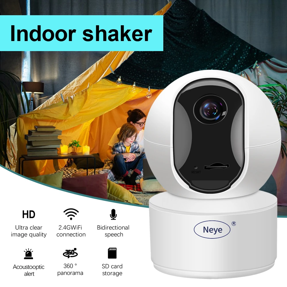 N_Eye 8MP 4K WiFi Security Camera Home Indoor Baby Monitor 360 degree Panoramic IP Camera Ai Automatic Tracking