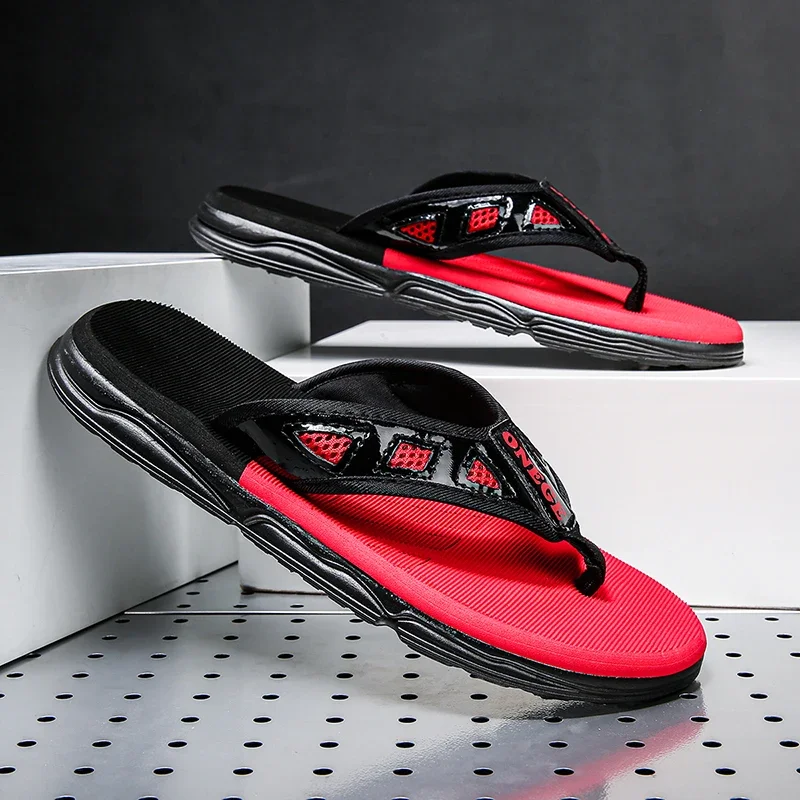 ELUVA Men’s Sandals Non Slip Beach Shoes Summer Comfortable Outdoor Slippers Lightweight Breathable Soft Bottom Fashion Sandals