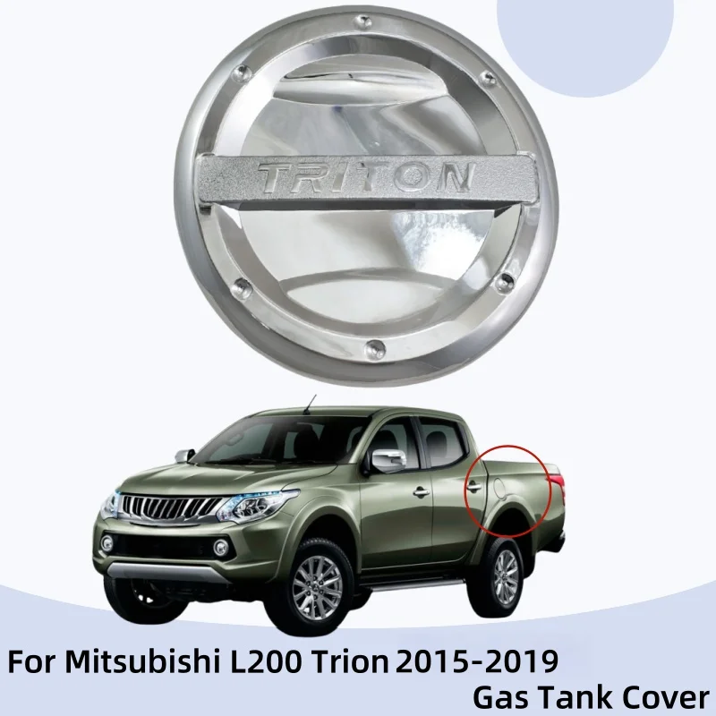 

Exterior Components Decorate Car Gas Tank Cover For Mitsubishi L200 Trion 2015 2016 2017 2018 2019 Car Accessories