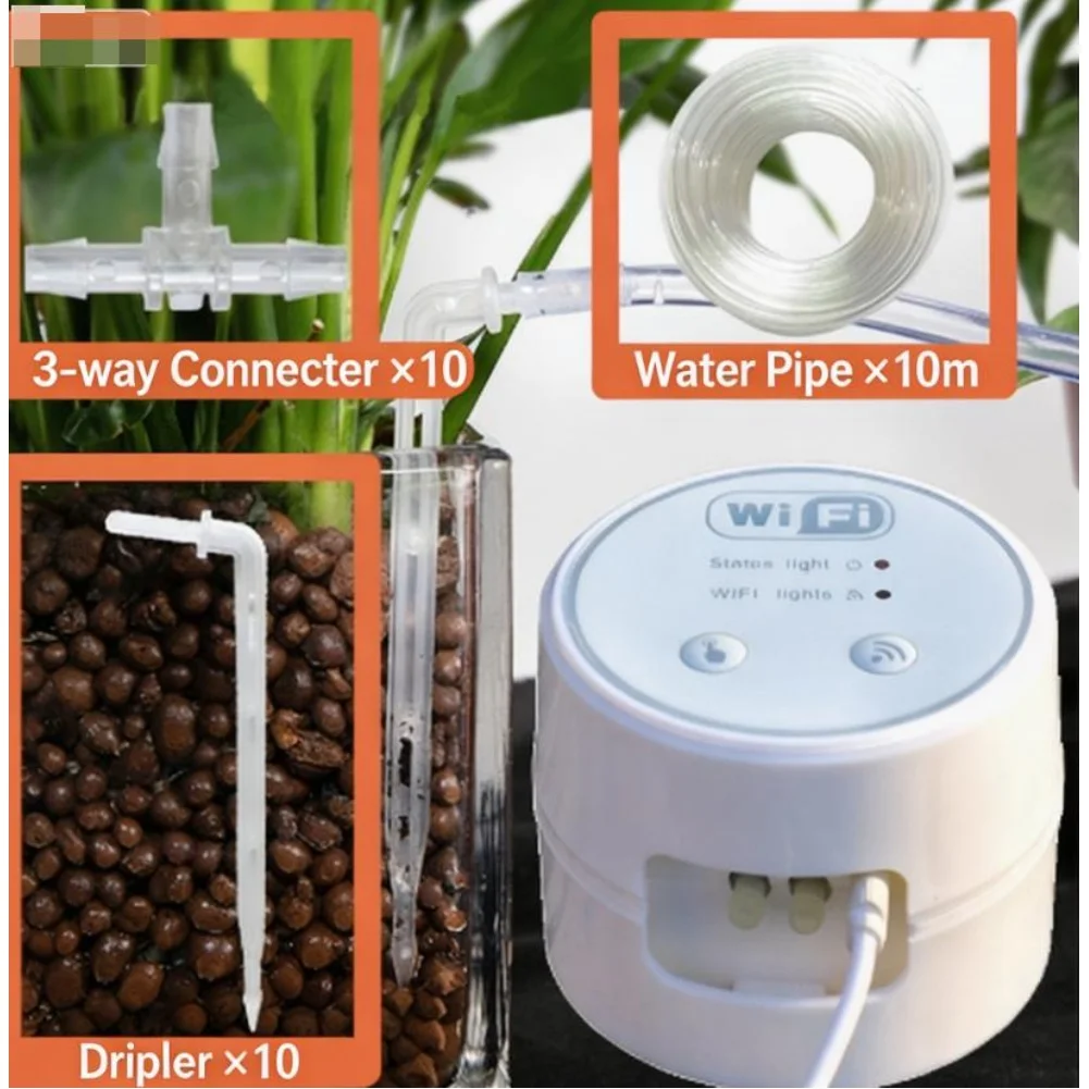 Programmable for Smart Watering System for Indoor For Plants with WiFi Integration and Drip Irrigation Compatibility