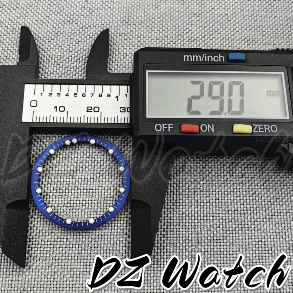 DZ 29mm*24.5mm Watch Dial Circle Plate for NH70 NH72 Skeleton Movement Hollow Dial RIng C3 Luminous Watch Accessories