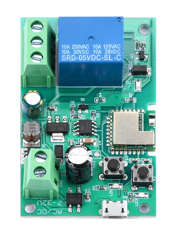 Imagem -02 - Interruptor Inteligente Wifi para Módulo de Relé de Controle Ewelink Usb 5v Dc732v Ser Aplicado ao Controle de Acesso Ligue a Porta da Garagem do pc