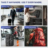 TPU Vacuum Storage Bags Waterproof Travel Flight Bag Durable Tear-Resistant Compression Seal Cube for Clothes Vacation Essential 6