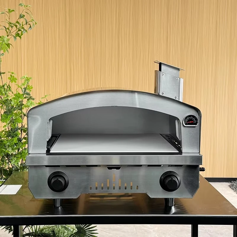 

Outdoor Kitchen Cooking Household Small Built-in Propane 16 Gas Pizza Oven
