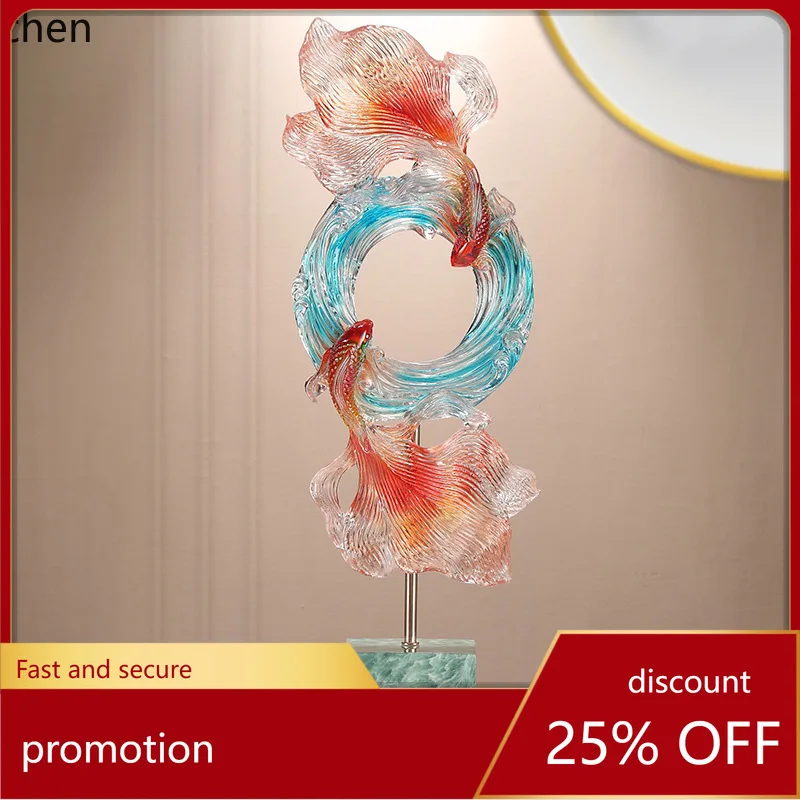 

HXL Koi fish wall decoration for home entrance and TV cabinet