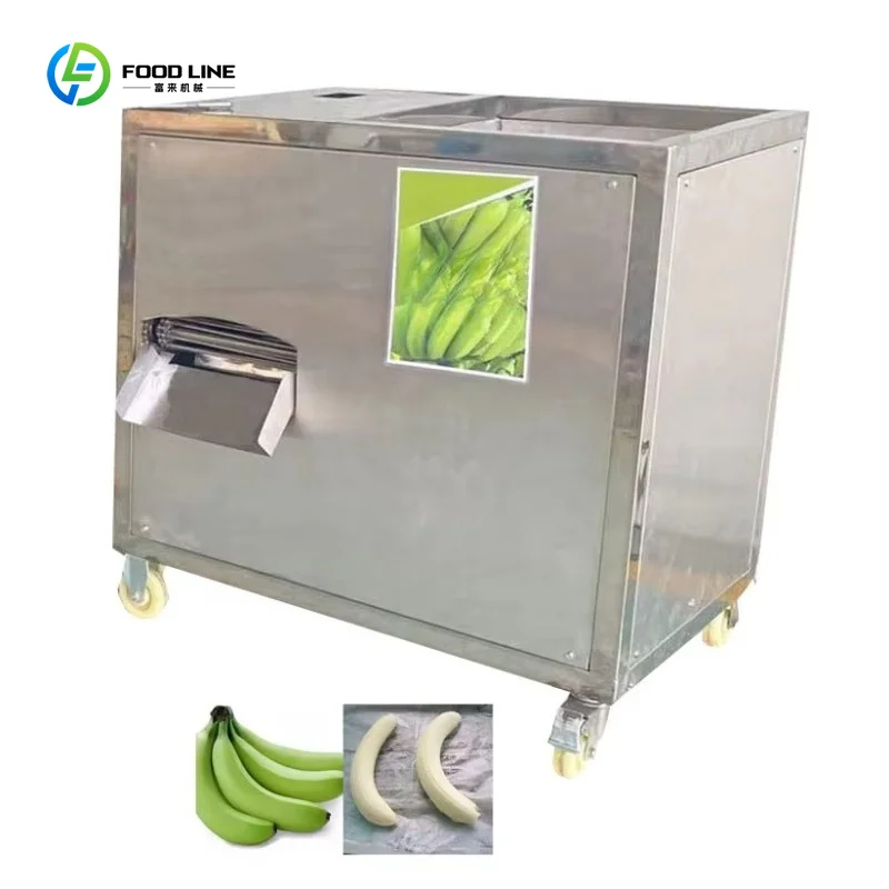 304 Stainless Green Banana Skin Remover Low Breakage for Food Processing Plant Custom