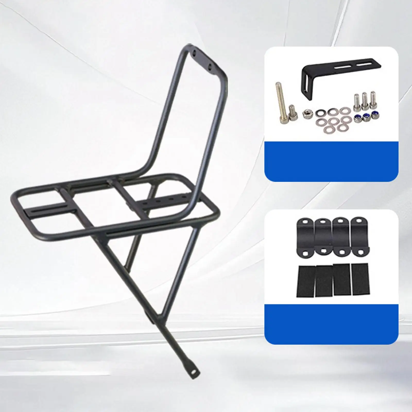 

Practical Front Bike Rack Easy Install Luggage Rack High Durability Cycling Accessories for Outdoor Adventures