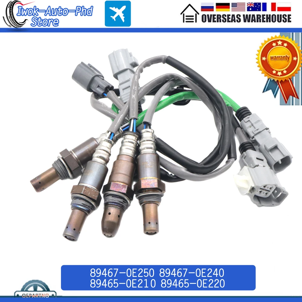 

89467-0E250 89467-0E240 89465-0E210 89465-0E220 Front Rear Air Fuel Ratio Lambda O2 Oxygen Sensor For Toyota Highlander 3.5