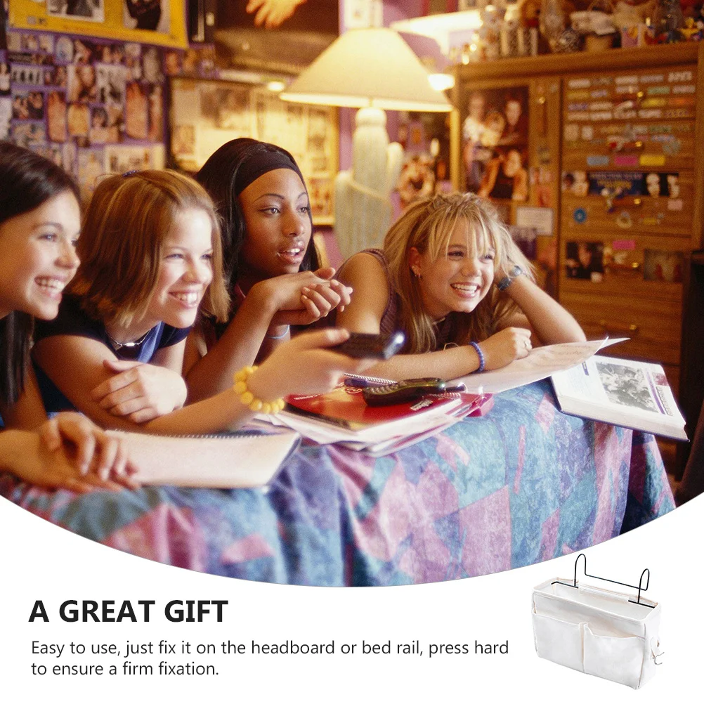 

1pc Phone Large Sundries Storage Basket Capacity Bedside Hanging Organizer For Dormitory Hospital Car Sundries Storage Basket