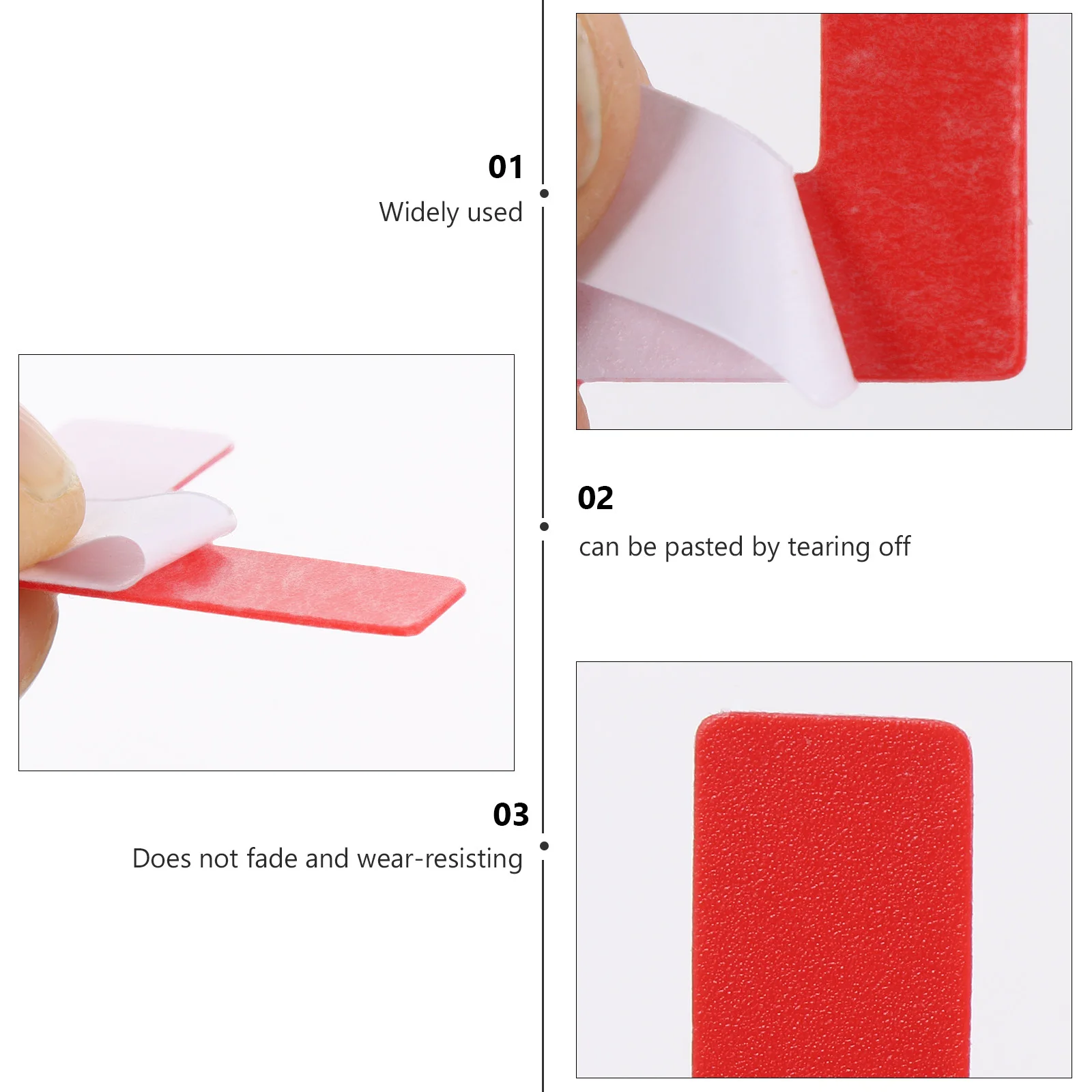 100pcs Warning Line Marking Stickers Self-Adhesive Positioning Decals For Floor Traffic Direction Indoor Outdoor Use Safety Sign