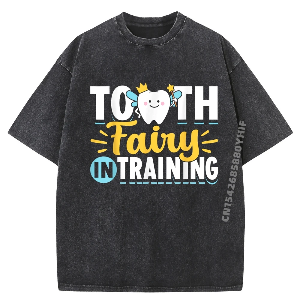 

Топы со слоганом, футболки в стиле ретро, мужские футболки с рисунком, зубная фея в тренировочных дантистов, забавная стираная одежда