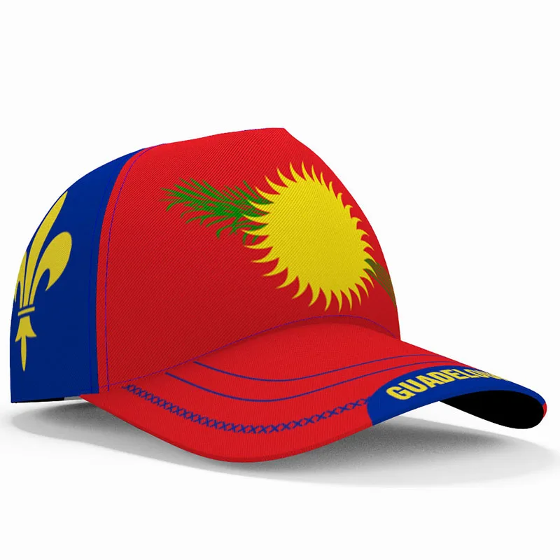 Guadeloupe Baseball Caps Free Custom Made Name Number Team Logo Gp Hats Glp Country Travel French Nation 2013 Flag 2015 Headgear