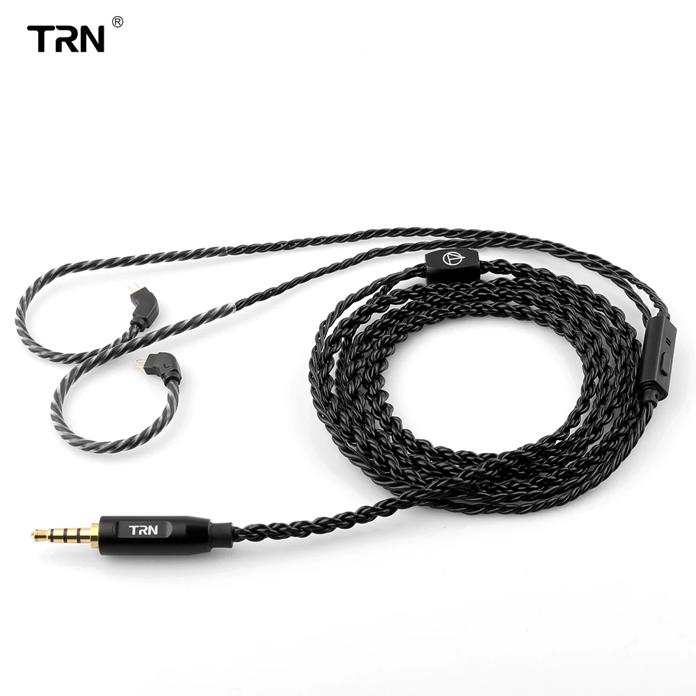 TRN  6 Core Earphones Cable 3.5mm To 0.75 0.78mm  2Pin/MMCX High Purity Copper Cable for TRN V90 V30 V80 MT1 VX PRO MT3 ST5 BAX