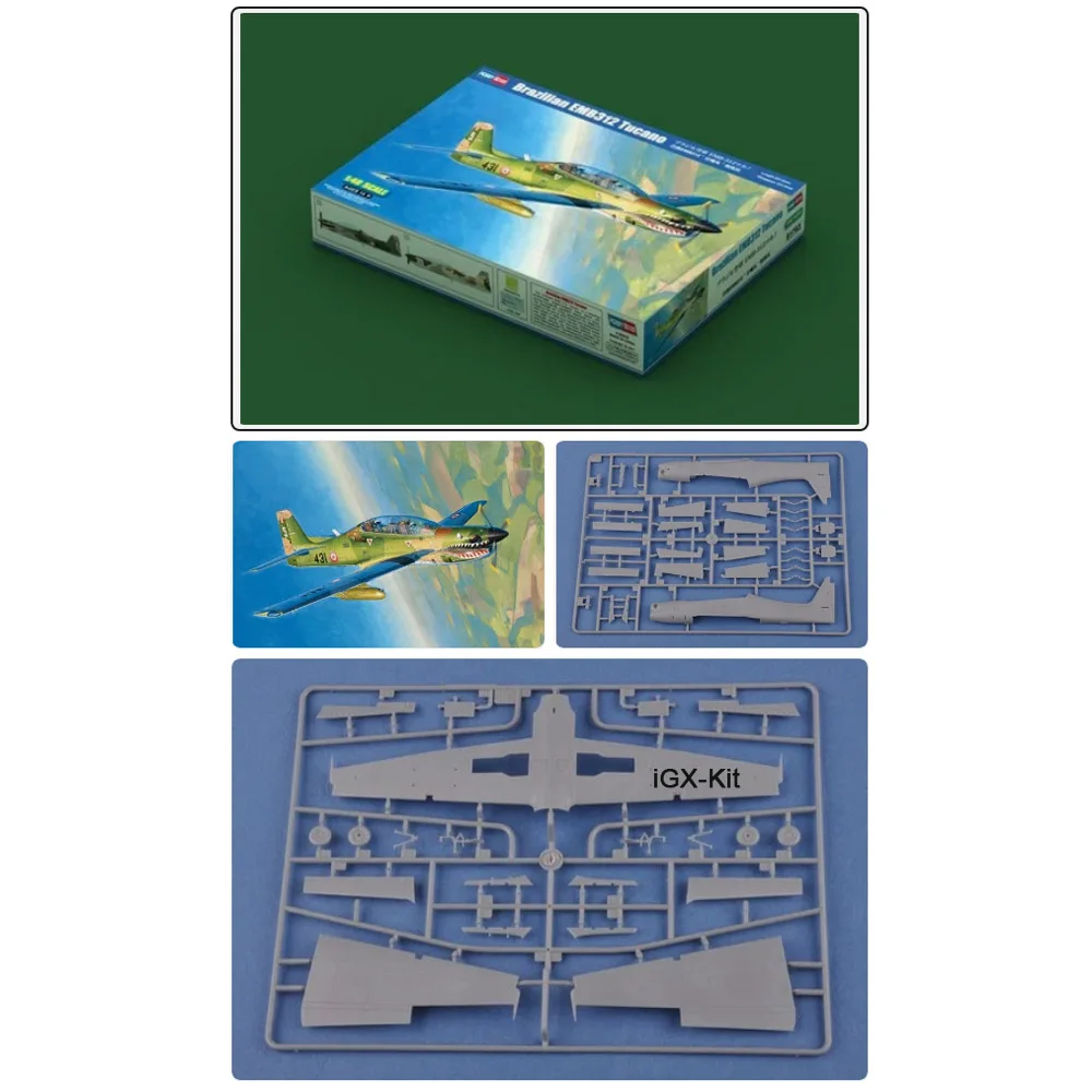 

HobbyBoss 81763 1/48 Scale Brazilian EMB312 Trainer Aircraft Fighter Plane Airplane Plastic Assembly Model Building Kit