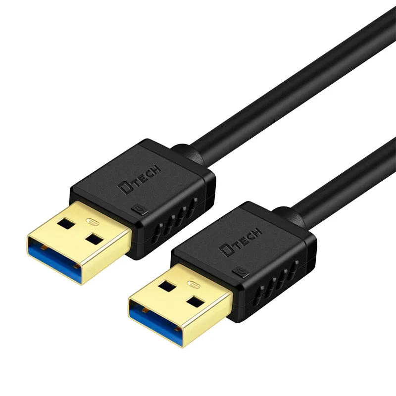 مايكرو USB 3.0 AM-AM كابل 4K أسود 0.5M 1M 1.5M 2M 5.5MM 5Gbps مطلية بالذهب PVC النحاس كابل USB للهاتف الماوس
