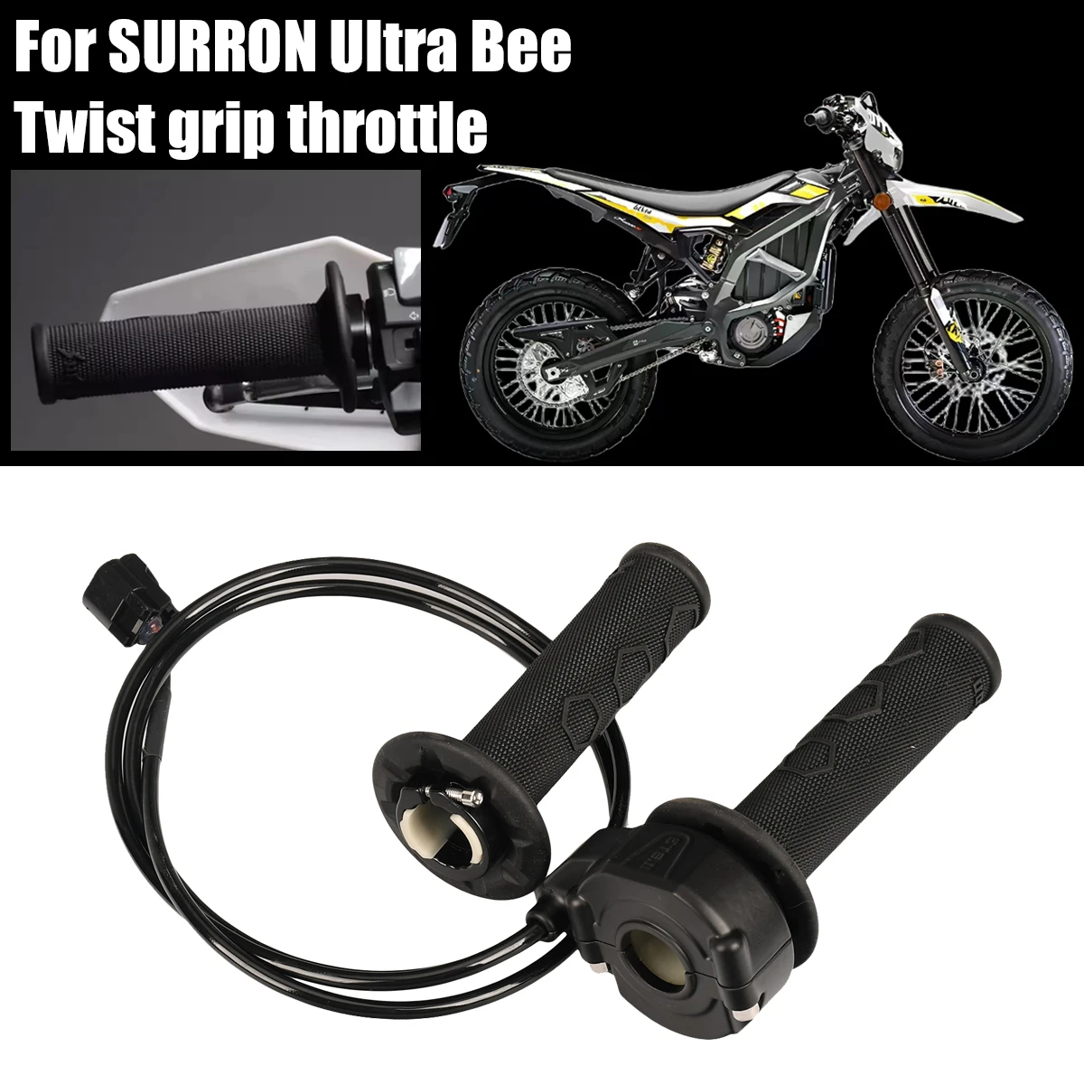 

For SURRON SUR-RON Ultra Bee Throttle Accelerated Parts Electronic Throttle Rubber Handle Cover Kit