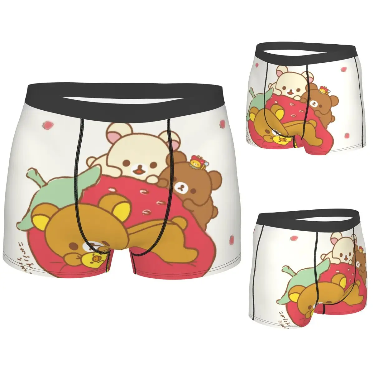 

Трусы-боксеры, шорты Rilakkuma Sakura, мужские мягкие трусы для мужчин, подарки бойфренду