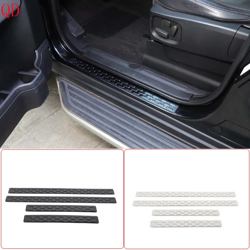 لاند روفر ديسكفري 4 LR4 2010-2016 الفولاذ المقاوم للصدأ سيارة عتبة خارجية المضادة للخدش قطاع ملصق مزخرفة اكسسوارات السيارات #2