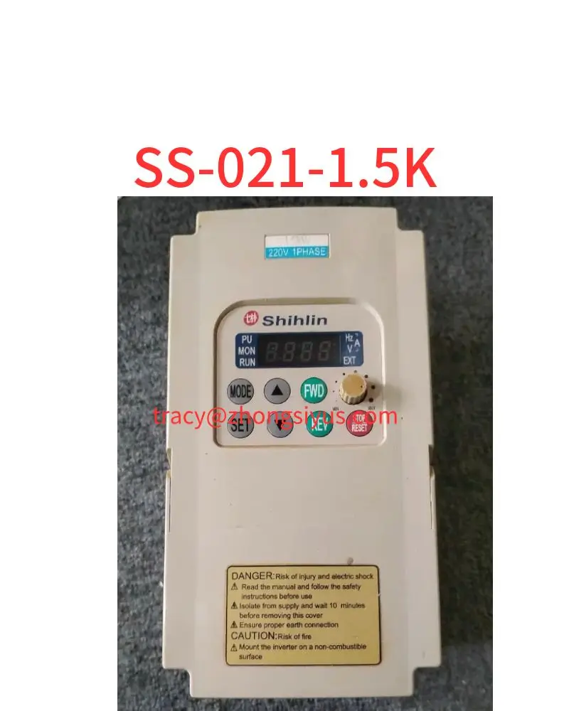 Second-hand inverter, SS-021-1.5K, 1.5 kw 220V test OK function intact