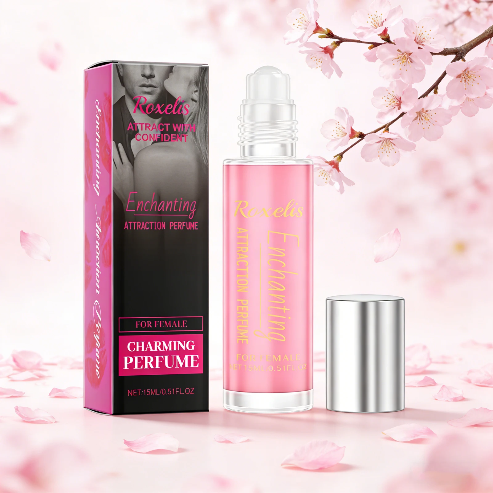 

Roxelis 15ml Perfume Rollerball for Women Elegant Long Lasting Fragrance Enhances Body Charm Glamour Scent Perfect for Dating