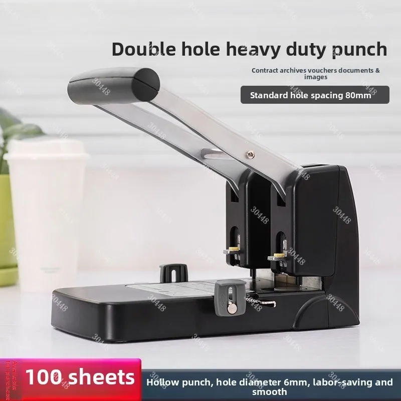 Heavy-Duty 2/3/4-Hole Punch Manual Binder Puncher for 100-150 Pages Documents