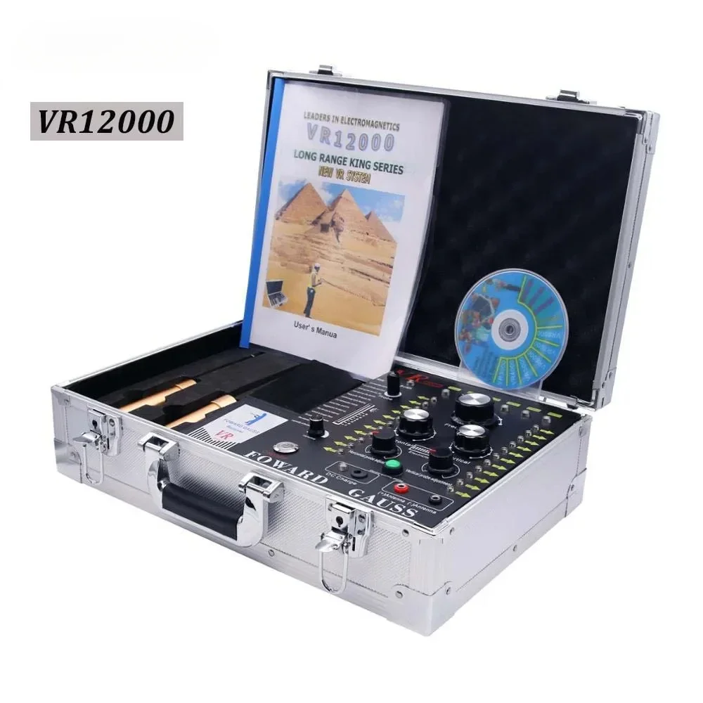 

Maxgeek VR-12000 Underground Gold Detector Long Range Metal Detector Range 100-3000M Depth 5-250m Gold Coin Finder