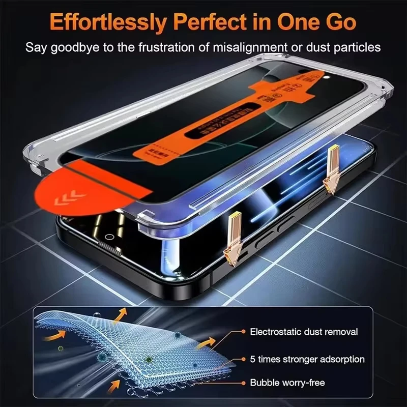 Anti-Spionage Panzerglas für Xiaomi Mi 13T Pro 17T 15T 14T 14 13 12T 11T 11 Lite Sichtschutz-Displayschutzfolie Einfache Installation Auto-Staubfilter – Detail 2