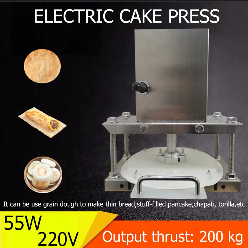 Electric Pizza Dough Sheet Pressing Machine Wheat Flour Dough Sheeter Machine Grab Cake Making Machine Tortilla Maker