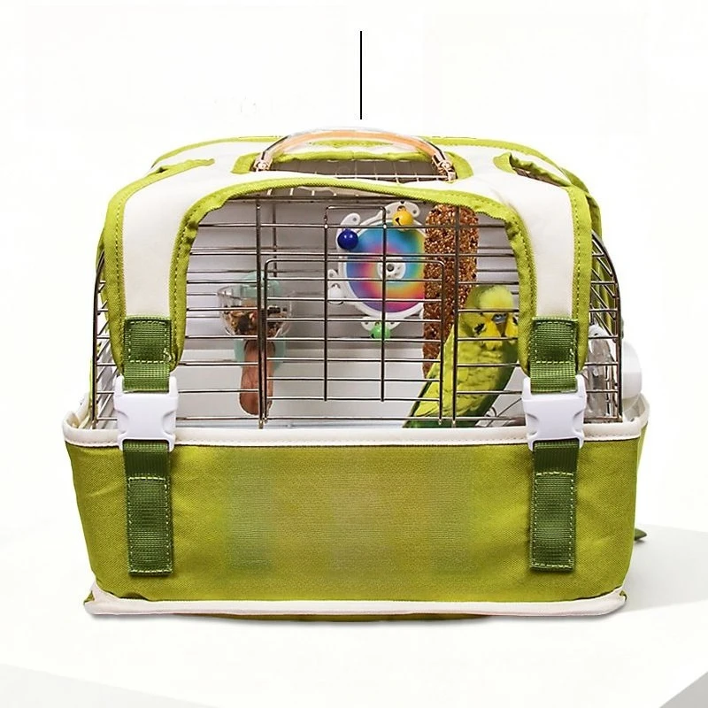 Four Seasons Portable Bird Bag, Breathable Oblique Span Bag, Visual Takeout Cage