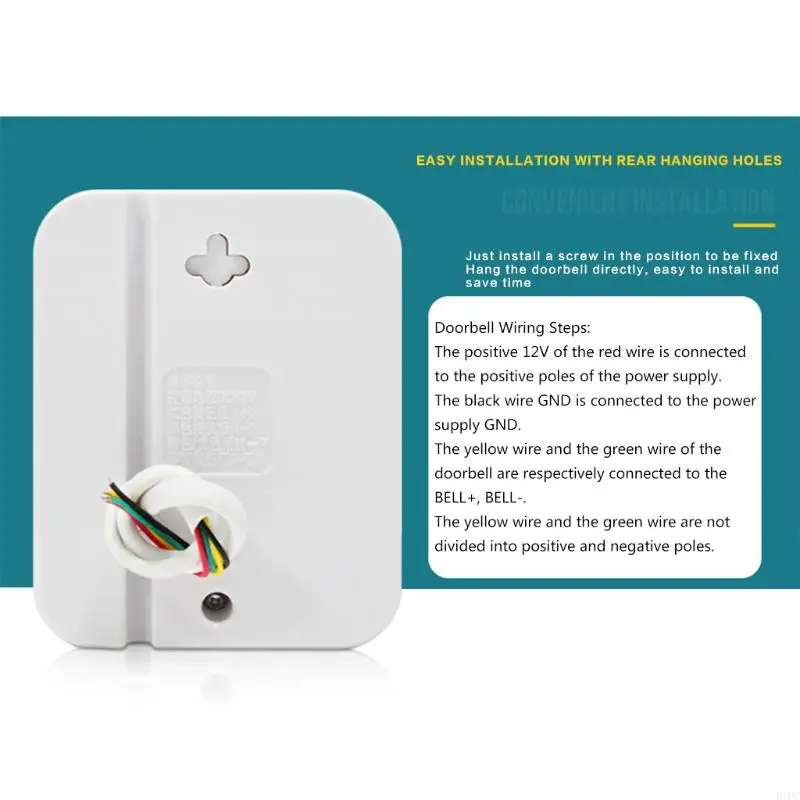 

E1PC Внешний проводной звонок с 4 проводами электрический разговор на дверь Home Electric Door