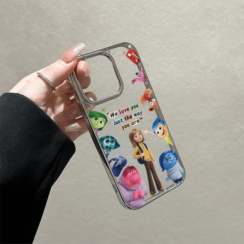 Inside Out 2 iPhone15 Disney Cartoon Anime Etui na telefon Cute 14 13 12 11 Plus Pro Max Phone Protect Shell Zabawki Prezenty dla dziewczynek