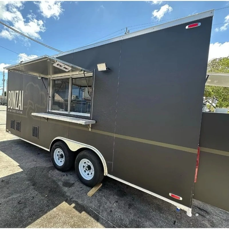 

New Design Outdoor Kitchen Catering Trailer Pizza Coffee Truck Mobile Food Cart Trailer New And Used Mobile Food Trucks for Sale