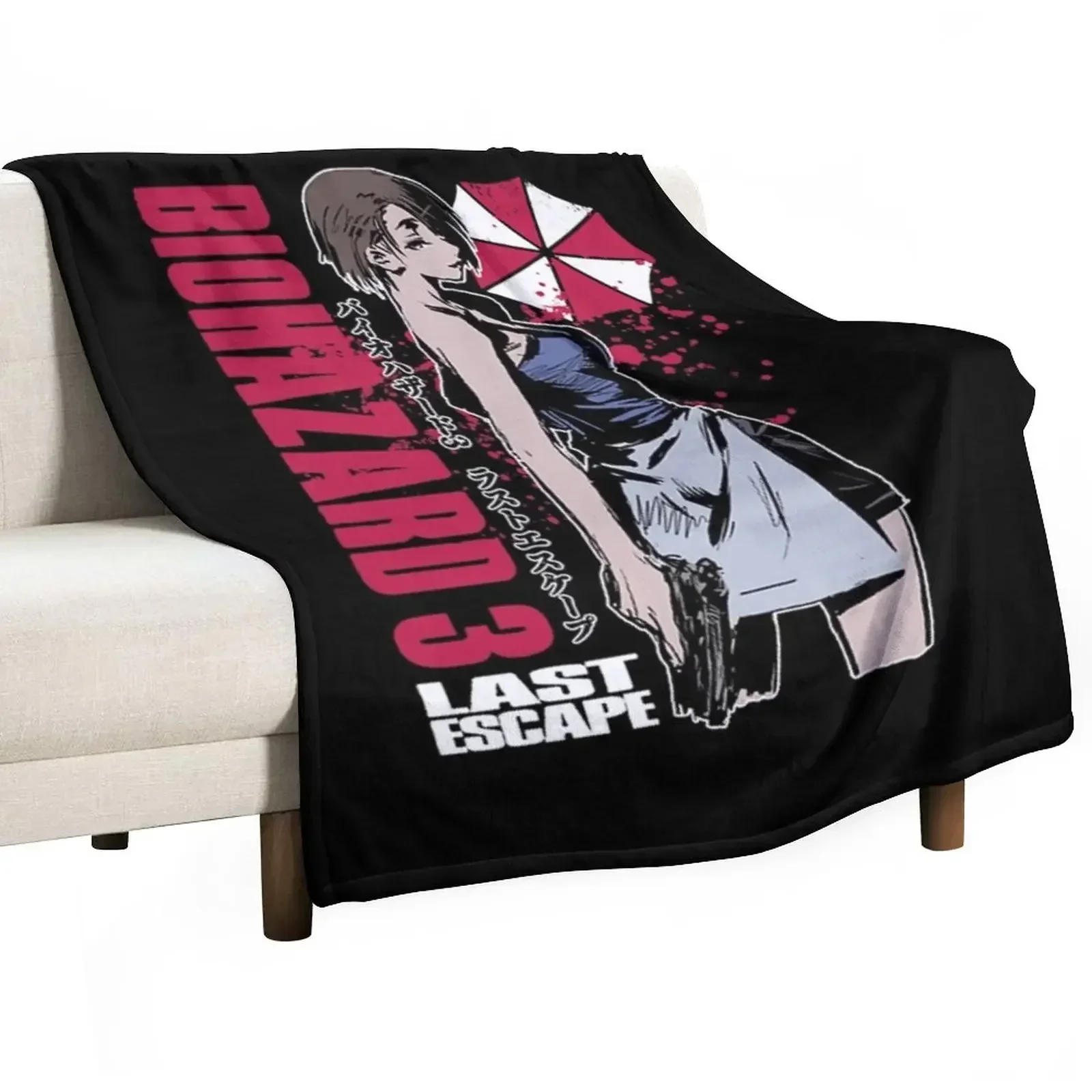BIOHAZARD 3 T-Shirt Gift For Fans, For Men and Women, Father Day, Family Day, Halloween Day, Thanksgiving, Christm Throw Blanket