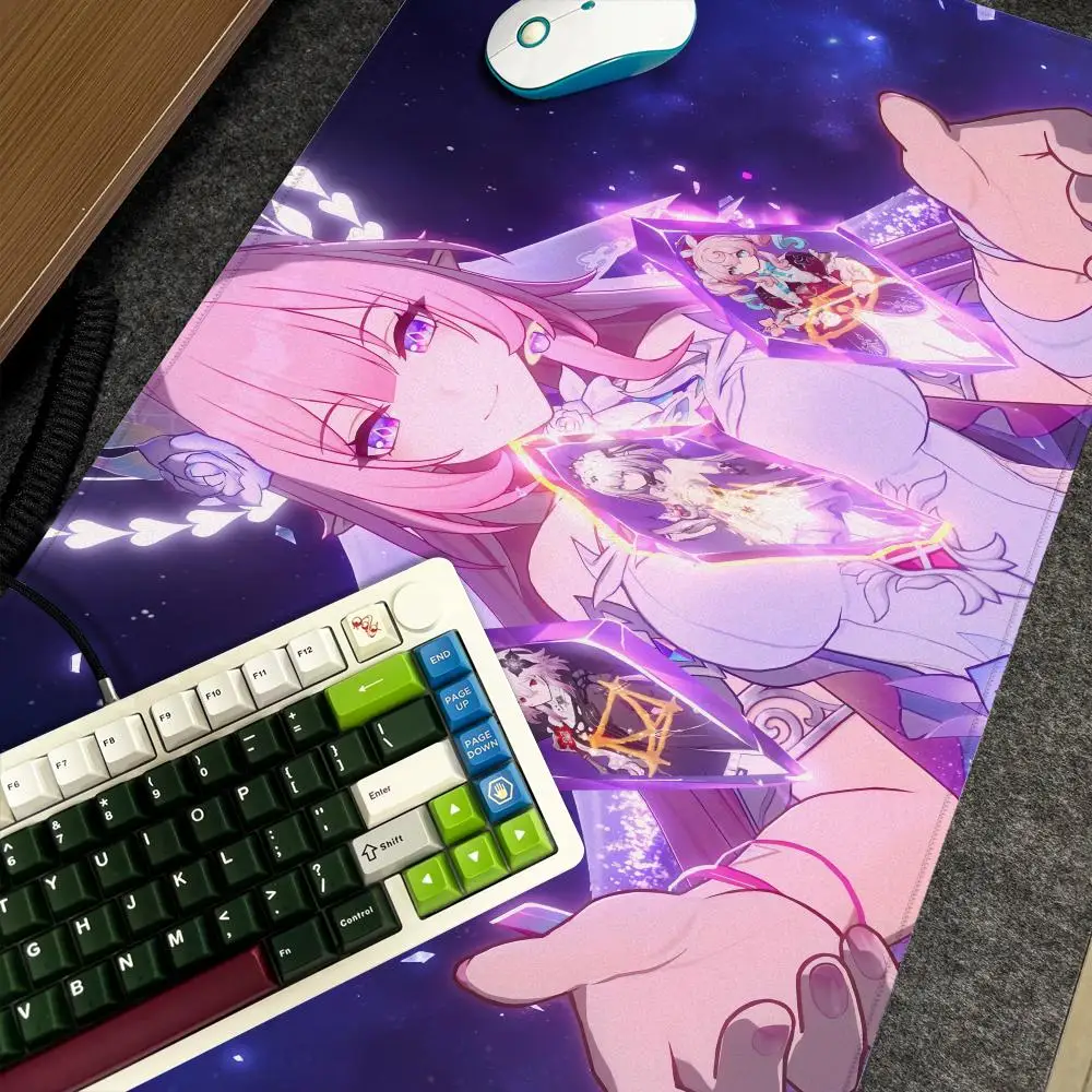 

Mouse Rail Pad Xxl Computer Star Large Size Non-slip Gamer Honkai Keyboard 90x40cm Art Design Cyrene HD Deskmat