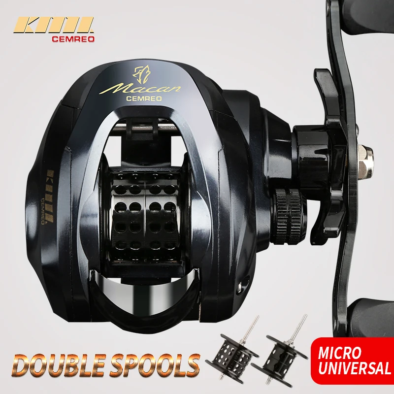 

CEMREO Bait Casting Fishing Reel 9kg Drag 7.0:1 High Speed Surfcasting Universal/Shallow Spool Baitcasting Reel For Fishing