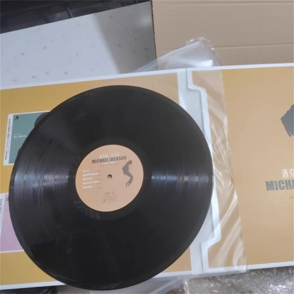 قرص مايكل جاكسون الكلاسيكي من الفينيل لموسيقى البوب فينتاج الفونوغراف LP مسجل فينيل قرص دوار 12 بوصة #2