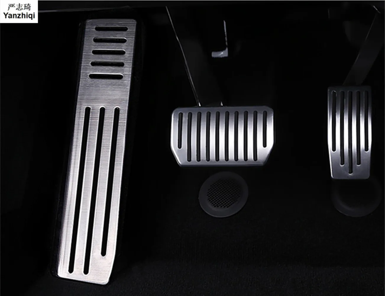 

Aluminum alloy No Drilling for Tesla Model S Model X Gas Fuel Brake Foot Rest Pedal Pads Mats Cover Accessories Car Styling