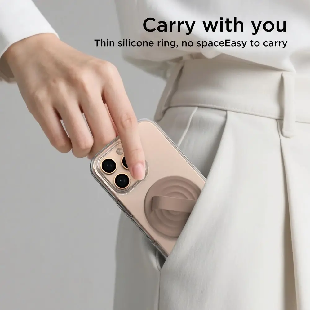 

Универсальная силиконовая магнитная ручка для телефона 360° ° Вращающийся однотонный держатель с петлей для пальцев, портативный мягкий держатель для телефона для MagSafe