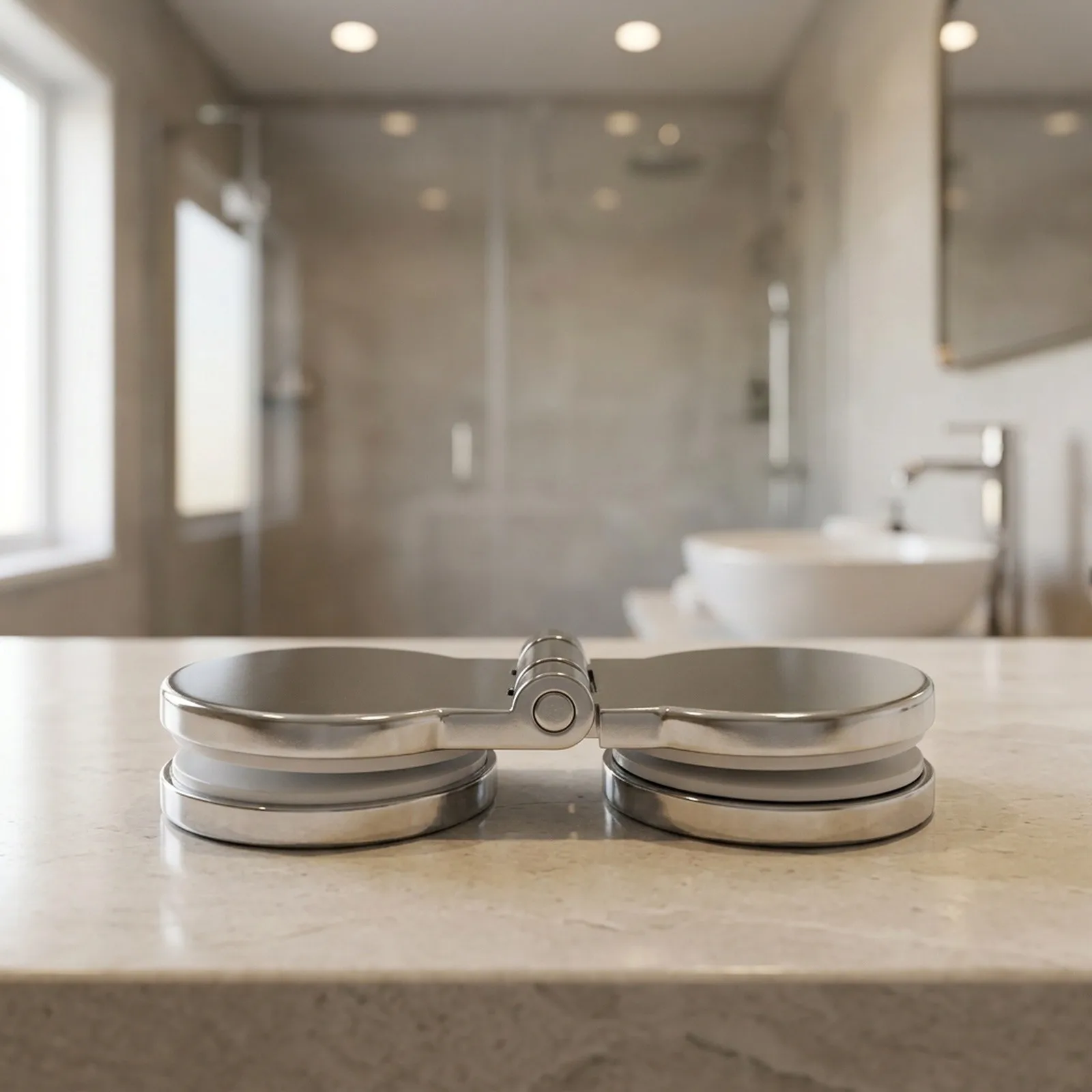 for frameless Glass Hinge for Bathroom Sink or for Shower Tray Screen Built for 5-12mm Glass Thickness and Clean Aesthetics