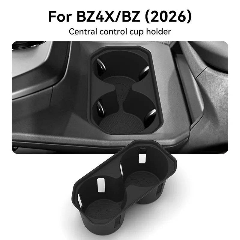 Non-Slip Cup Holder Pad for Toyota bZ4X 2026 Silicone Drink Coaster Shockproof Center Console Mat Protects Cup Holder view 6