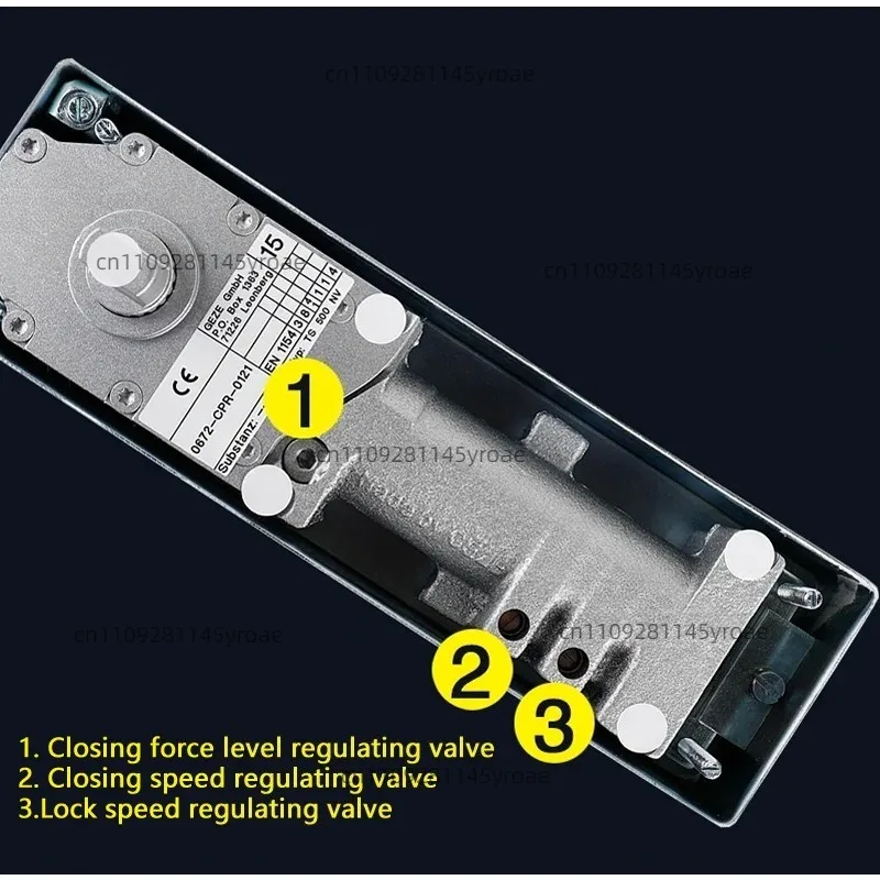 Floor Spring 500NV for Framed Glass Door, Positioning & Non‑positioning, 150KG Load, Replacement Hardware