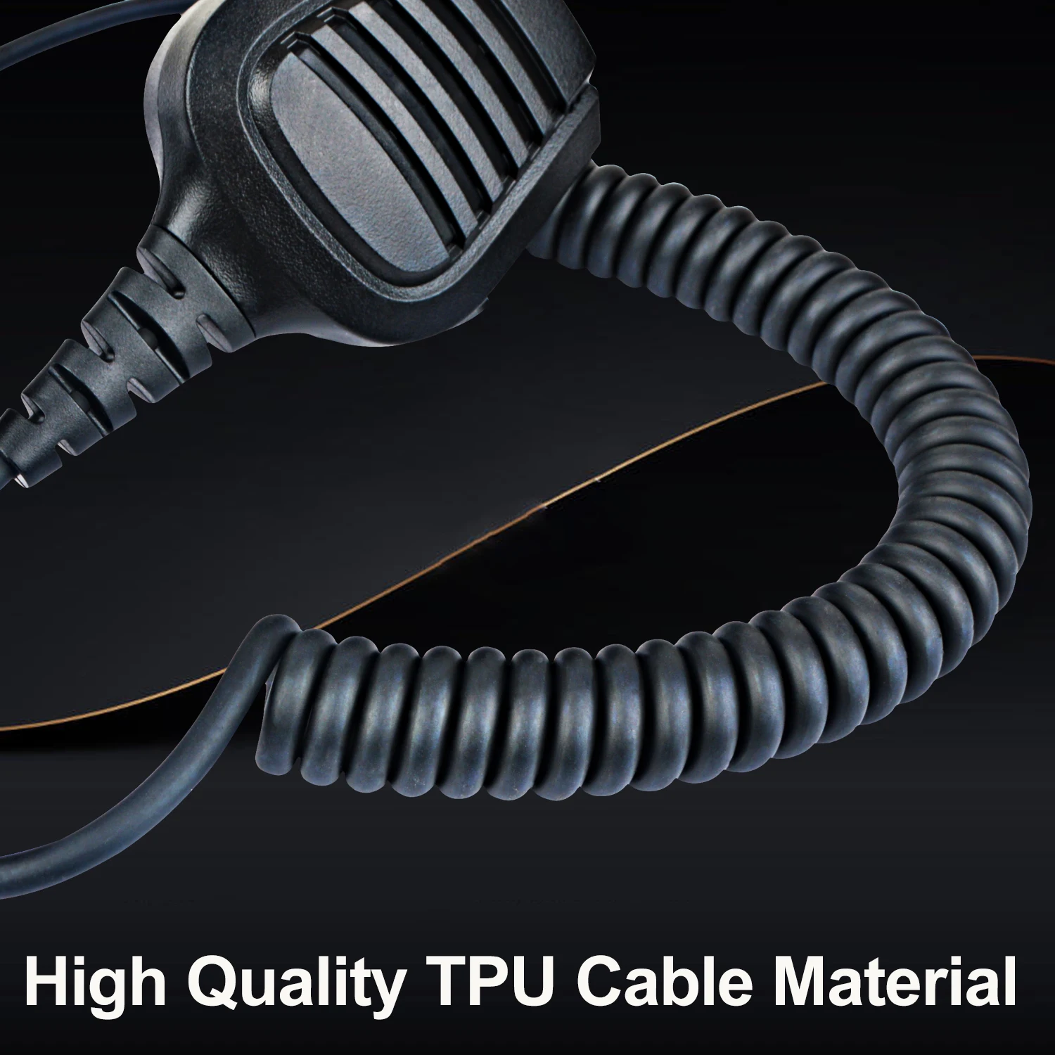 TYT TH-UV99 10 واط مقاوم للماء لاسلكي تخاطب ميكروفون المتكلم 2 واط 8Ω النخيل هيئة التصنيع العسكري مع 3.5 مللي متر سماعة جاك امتدت الربيع كابل