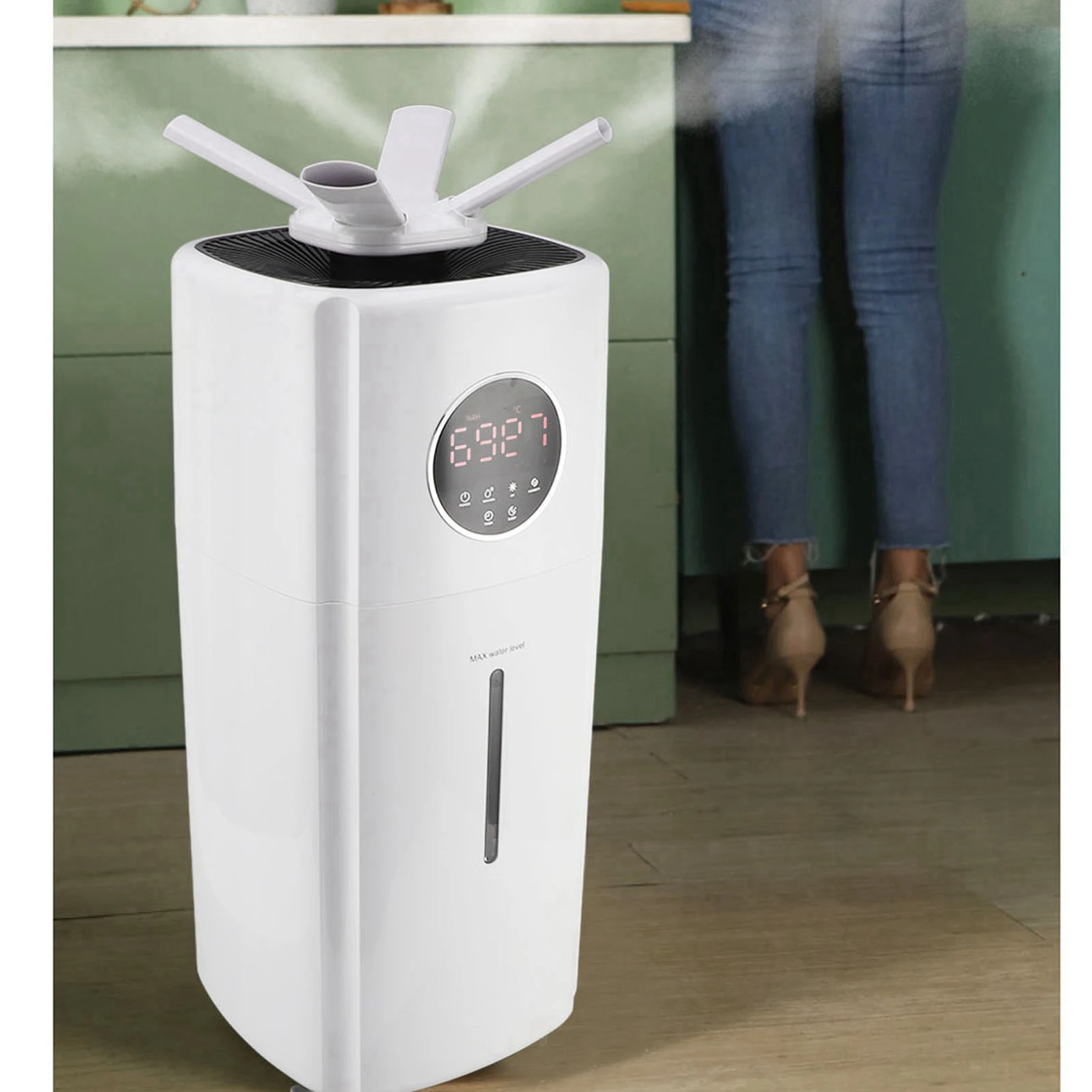 2000ML/H Large Room Humidifiers 21L 110W Auto Watering Whole House Humidifier 0‑12H Timing for Commercial Greenhouse