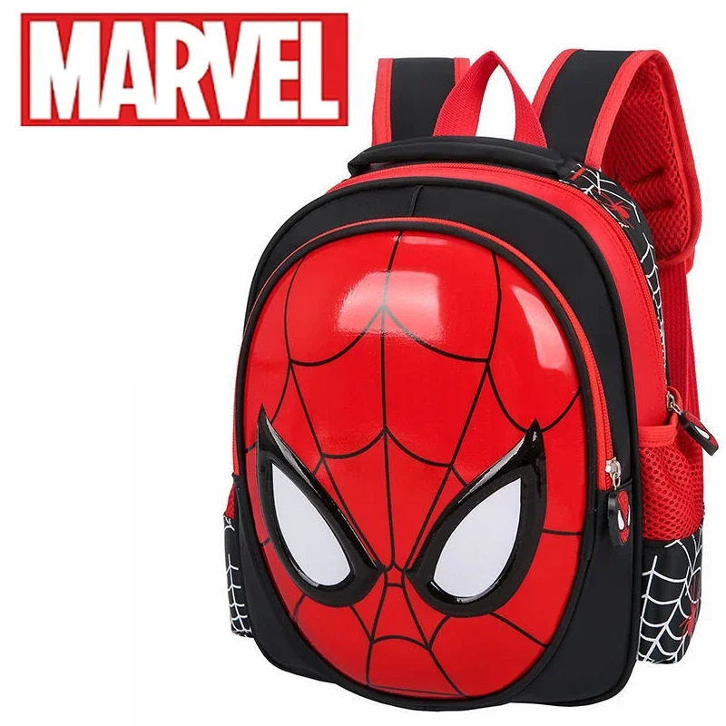 Marvel Spider Man backpack superhero backpack 3D children's boy kindergarten backpack children's cartoon bag gift