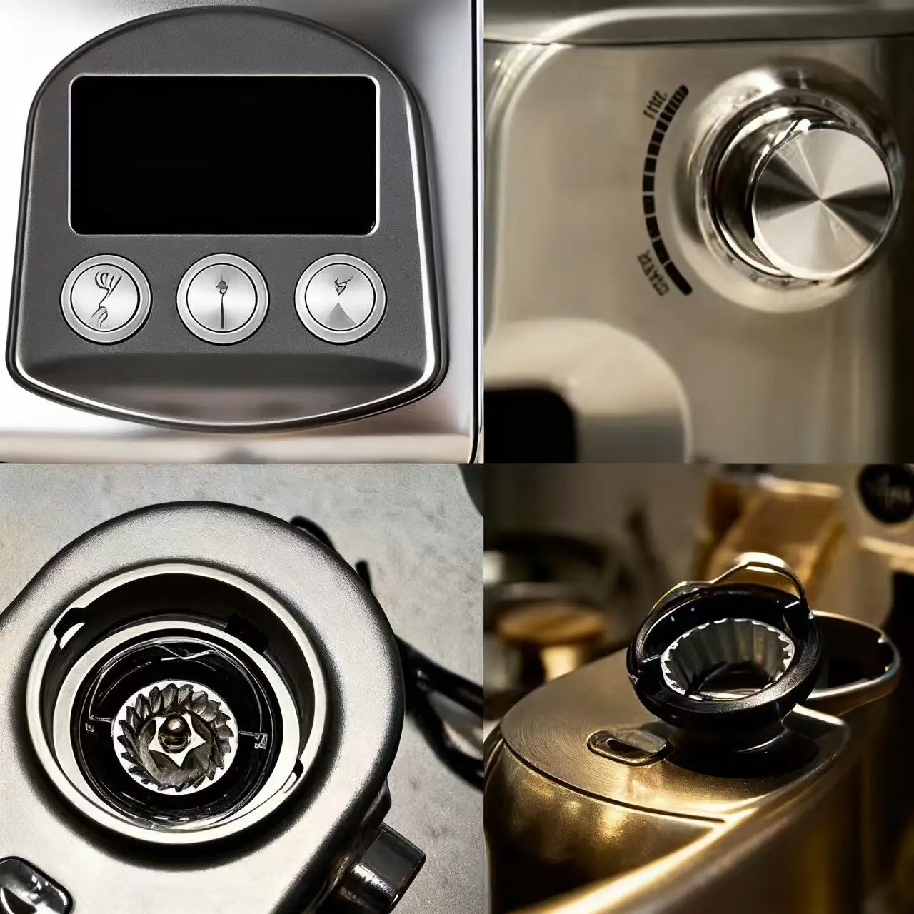 16  Grind Settings Retains Maximum Prevents Bitterness, and Produces Consistently-sized Uniform Ground Coffee Grinder