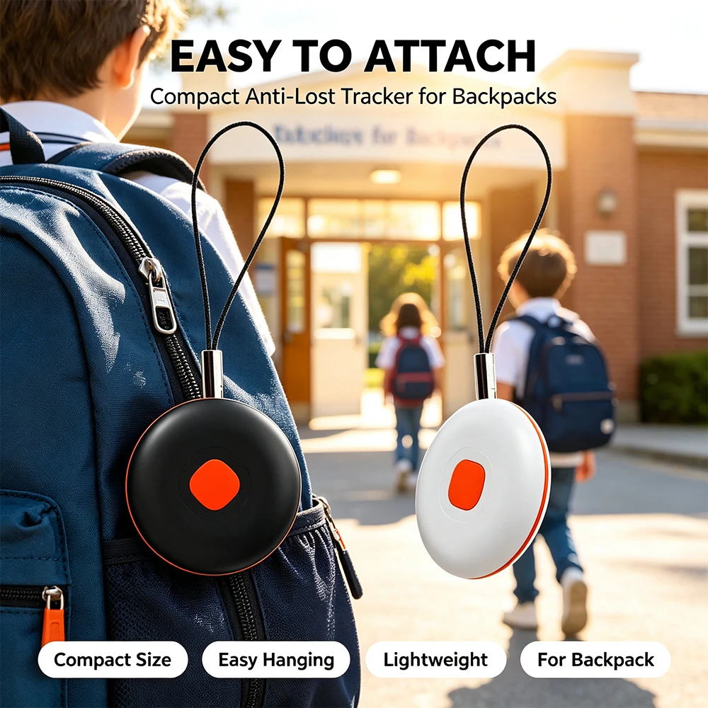 Wireless Smart Finder Tag Easy Attach Design 100dB Ring Anti Lost Tracker Compatible with Google Find My Device