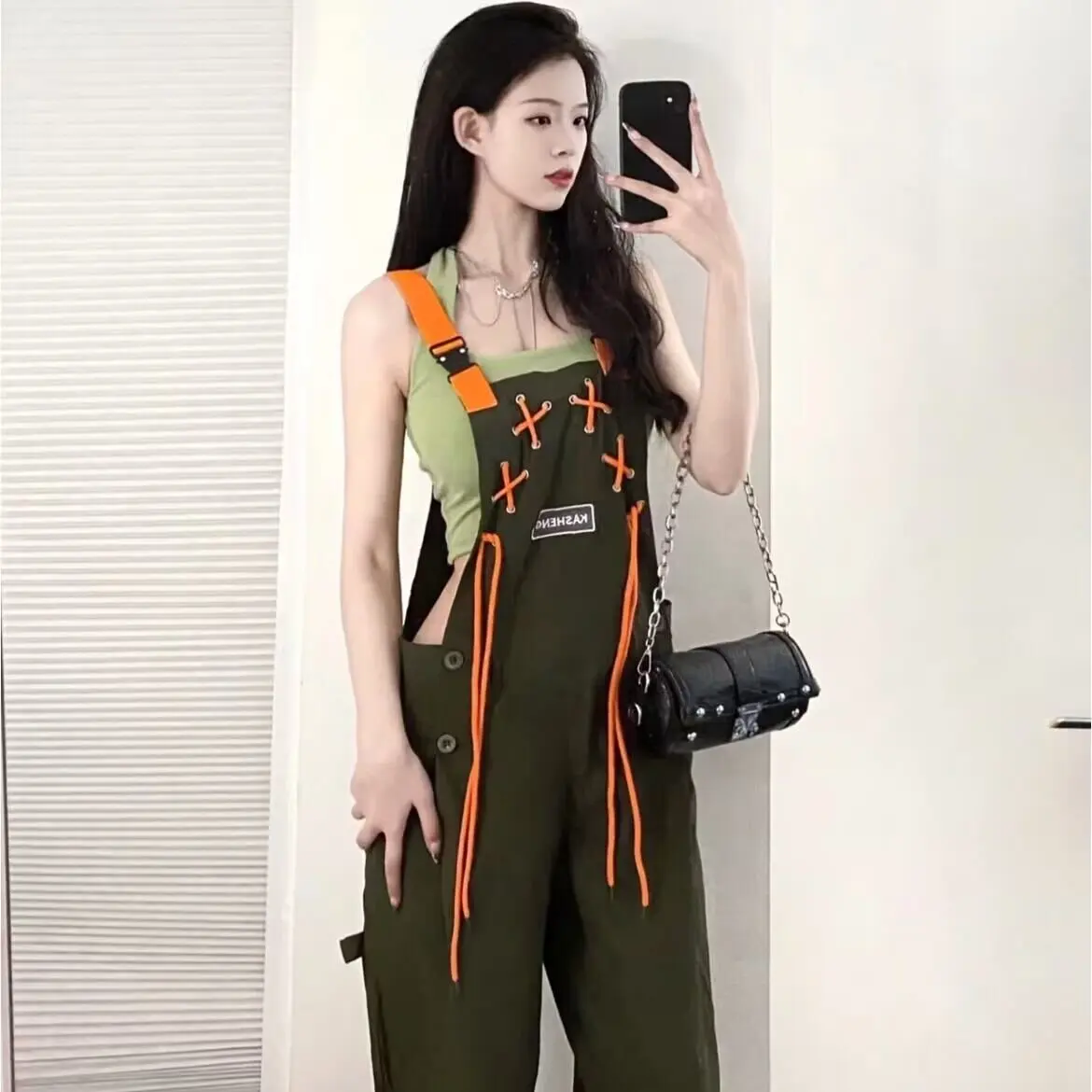 

Cool Salt Style Women's Fashionable Casual Pants Street Style Retro Hong Kong Style Versatile Sweet And Salty Natural Waist