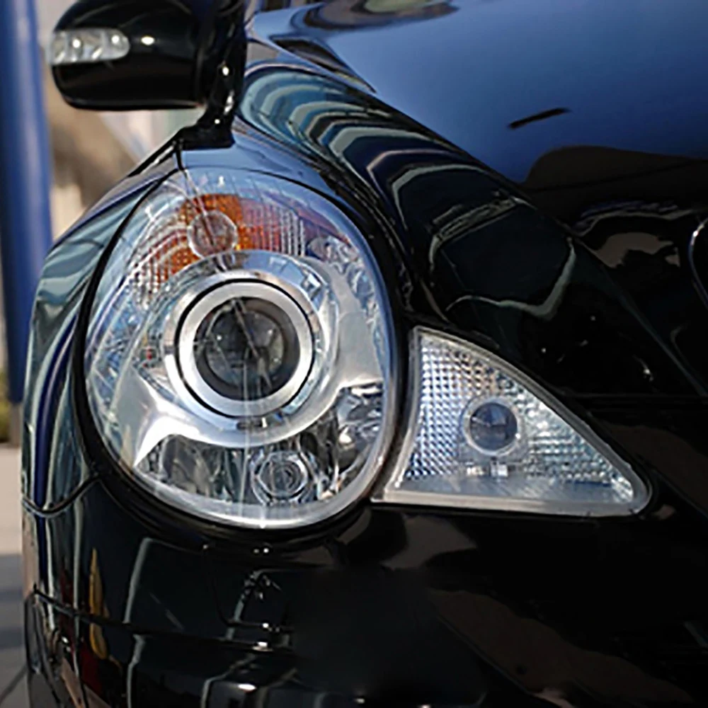 لمرسيدس بنز R-Class W251 R350 R500 2006 2007 2008 سيارة الجبهة العلوي كشافات عدسة واضحة غطاء للعدسات غطاء PC قذيفة #6