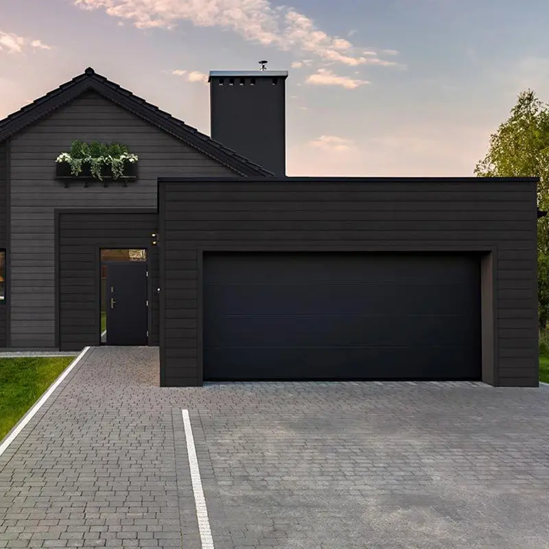 Fashionable Outdoor High Quality Rust Proof Aluminum Garage Door Electric Intelligent Garage Doors Easy To Clean Garage Doors