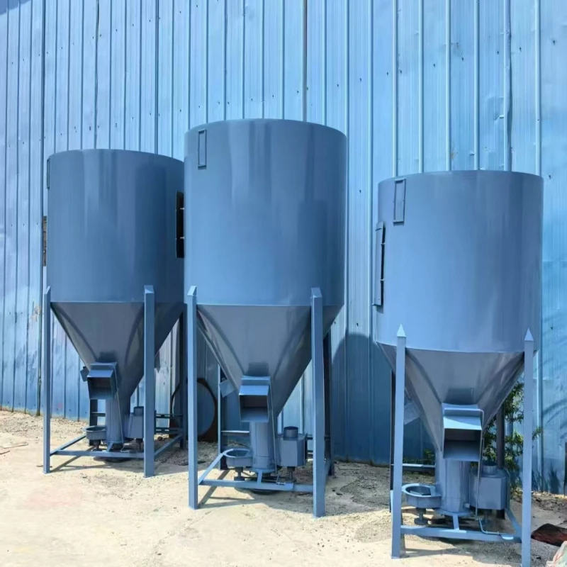 500kg Batch Vertical Animal Feed Mixer Corn Maize Flour Mixing Machine Poultry Cattle Feed Processing